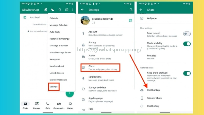 Restore your chats
